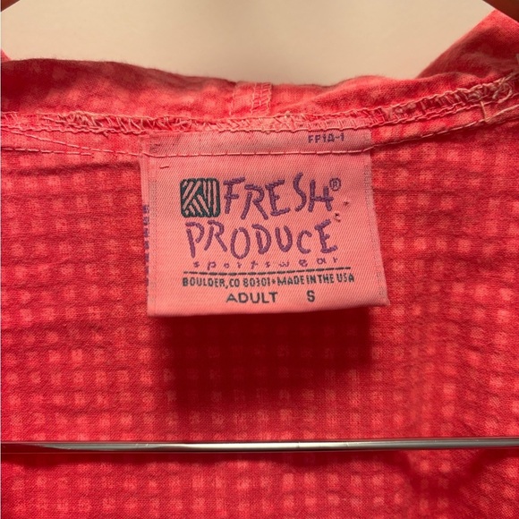 90’s Fresh Produce jacket. Adult S, 100% cotton, approx 24 ptp - Picture 2 of 5